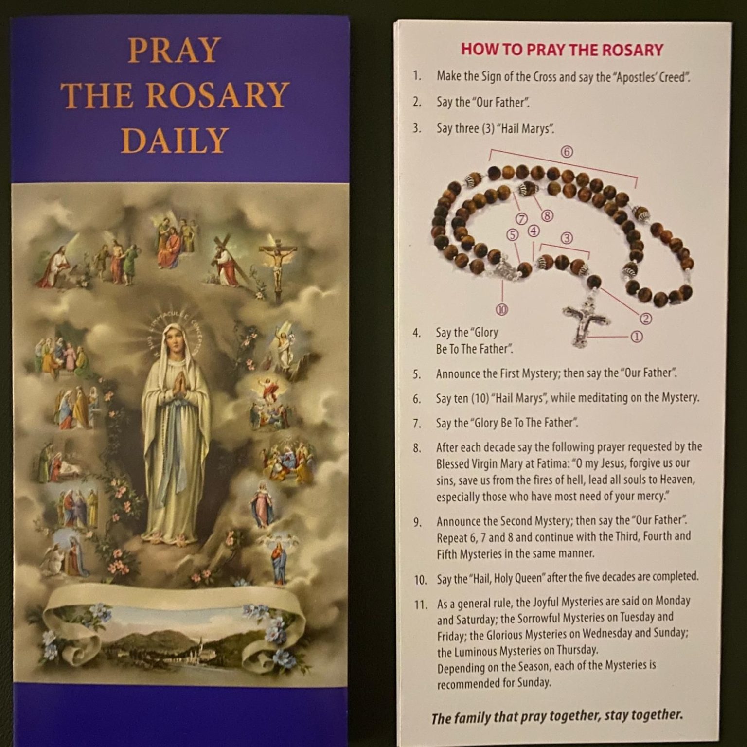 NETT - LEAFLET - Pray The Rosary Daily (80 cents) - Church of Holy ...