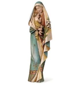 STATUE - Madonna & Child with Lily Renaissance Collection 12.5 Inch (#27013)