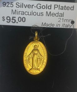 925 Silver GP Miraculous Medal 21mm_A