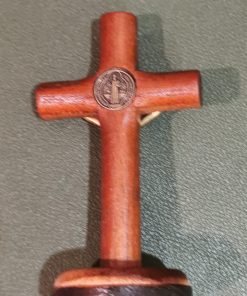 Alternative view of St Benedict Cfx W/ Base 7cm Rnd
