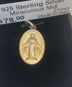 925 Silver Miraculous Medal 21mm