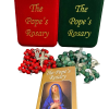 POPE'S ROSARY_A -  - Natural Stone Green Jade or Red Coral beads