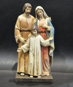Alternative view of STATUE - Holy Family, wood pulp, Val Gardena, 20 cm (ST002250)
