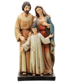 STATUE - Holy Family, wood pulp, Val Gardena, 20 cm (ST002250)