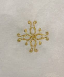 Alternative view of BAPTISMAL BIB - Cross (E33)