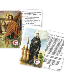 NETT - PRAYER CARDS WITH RELIC (CBC) (718 SERIES) - 8.6 X 5.5 cm