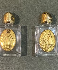 HOLY WATER BOTTLE GLASS MINI GOLD