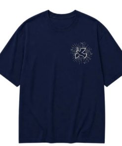 Alternative view of Be the light tee, blue, L size