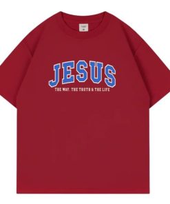 Jesus the way, red, M size