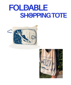 Foldable Fish Tote Bag