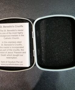 Alternative view of CRUCIFIX - Stainless Steel St Benedict with chain (Small)