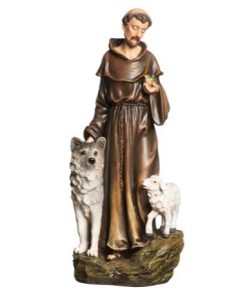 STATUE - ST. FRANCIS FIGURE 9.75"H (45693) - ASSISI