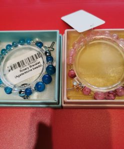 Rosary Bracelet (Agate/Stone Beads)