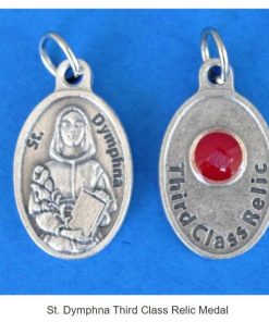 St. Dymphna Third Class Relic Medal (M216)