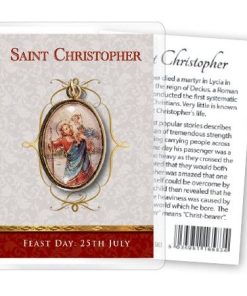 MEDAL - St.Christopher Gold with Leaflet (16583)