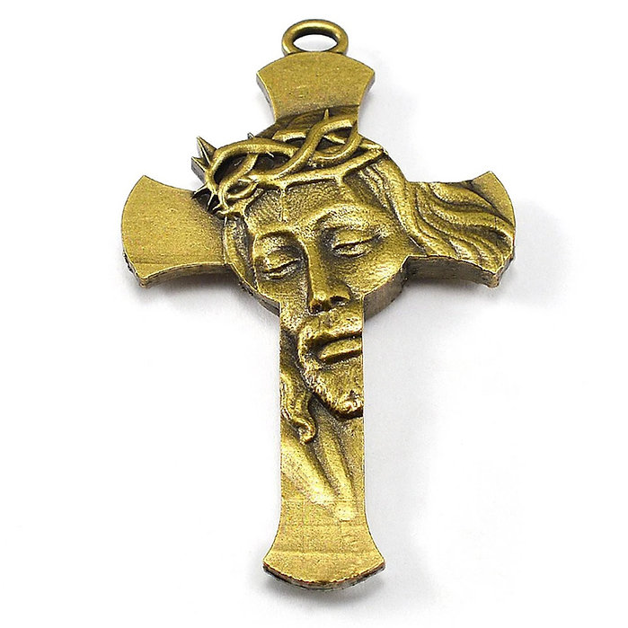 ROSARY - Rosary for Men - Bronze - Face of Jesus (GHIRELLI Italy) - Image 5