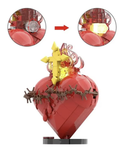 Alternative view of BRICKBLOX - SACRED HEART with Light