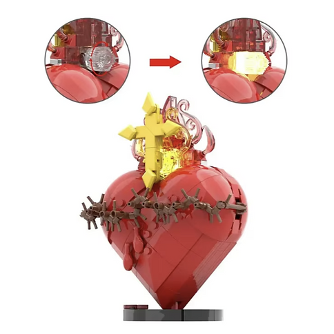 BRICKBLOX - SACRED HEART with Light - Image 2