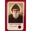 NETT - St Charbel Relic Prayer Card with Fabric (3rd class - Fabric Touched to bones of St Charbel)