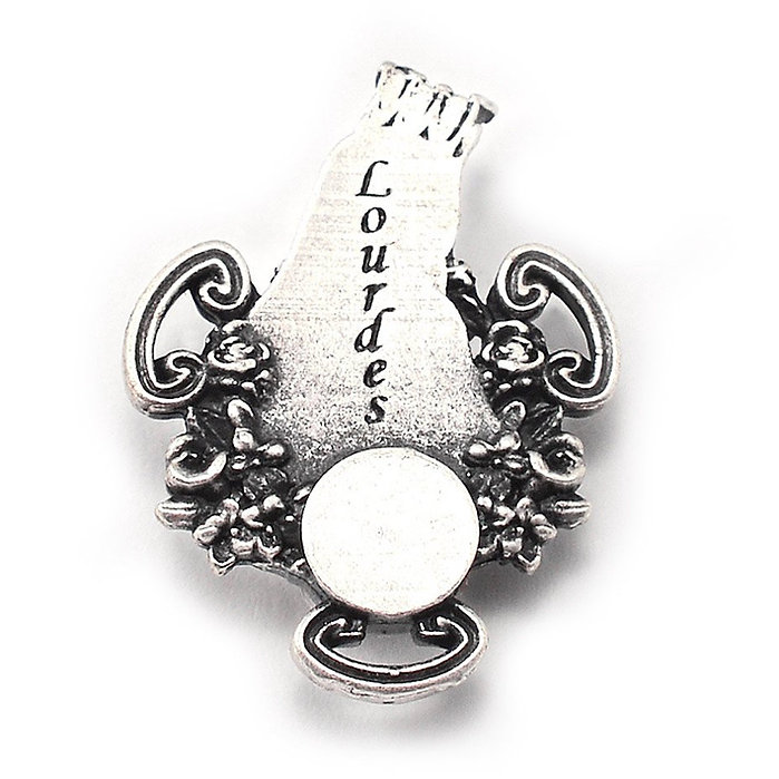 ROSARY - Lourdes Bohemian Glass Blue w/ Lourdes Water (RO275) - GHIRELLI Italy - Image 2