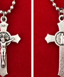Alternative view of Relic Crucifix Pendant and Necklace Touched to relics