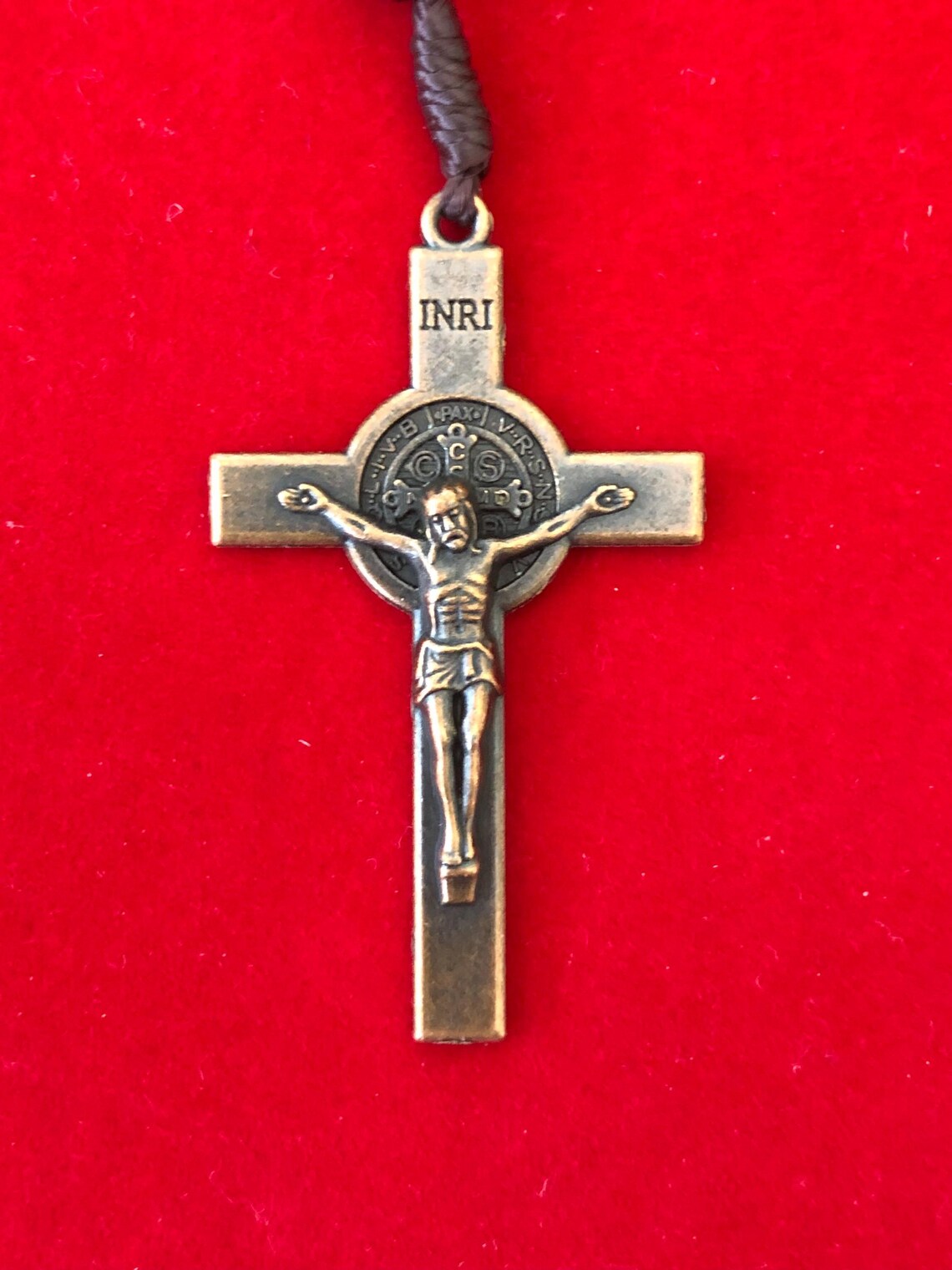 ROSARY - St Benedict wood rosary touched to relics - Image 5