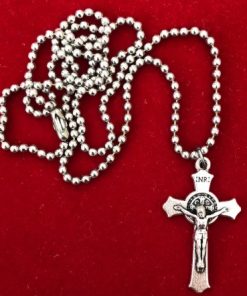 Relic Crucifix Pendant and Necklace Touched to relics